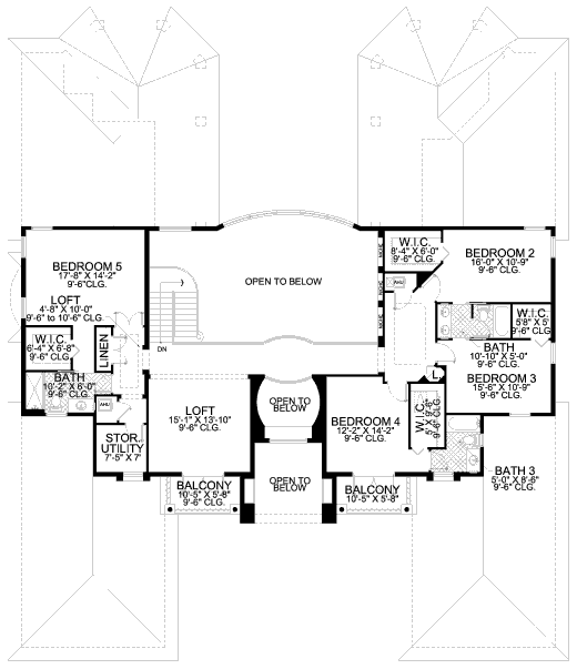 upper floor house blueprint