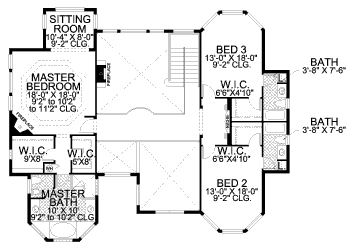 upper floor house blueprint