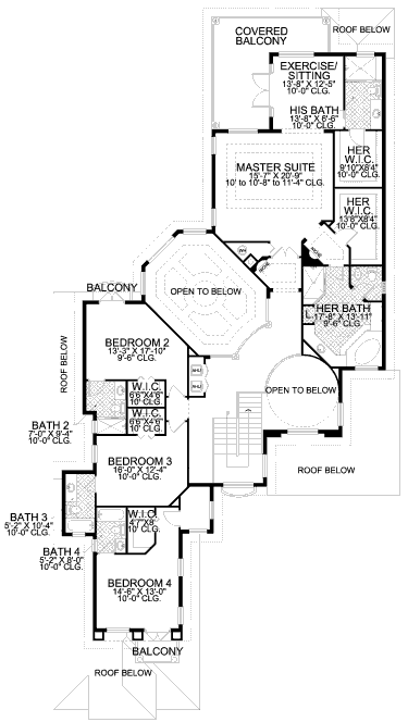 upper floor house blueprint