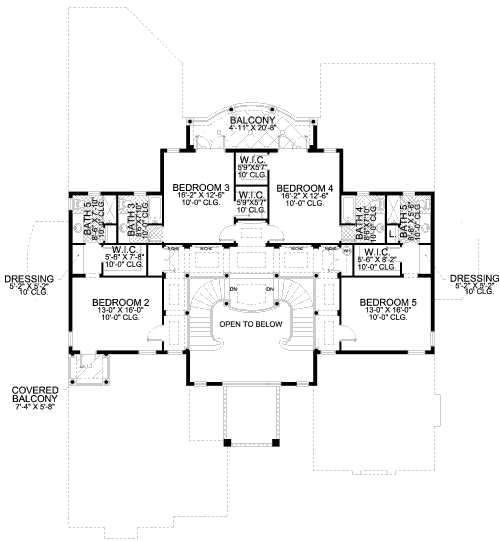 upper floor house blueprint