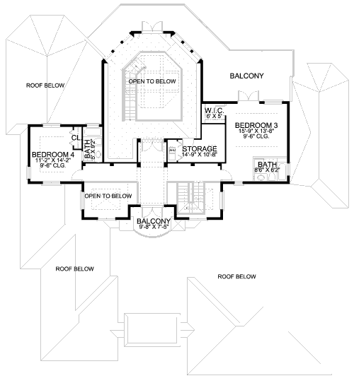 upper floor house blueprint