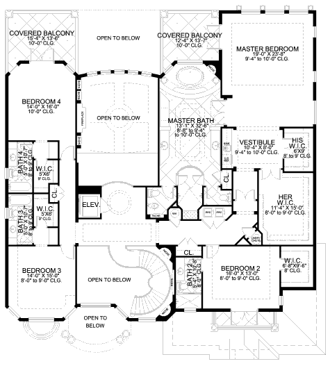 upper floor house blueprint
