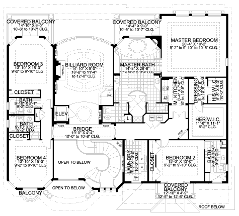 upper floor house blueprint