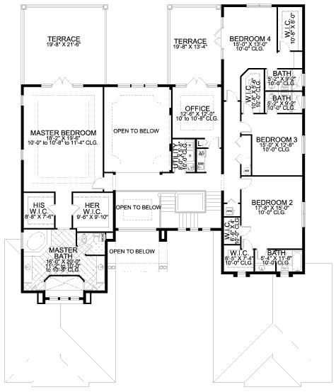 upper floor house blueprint