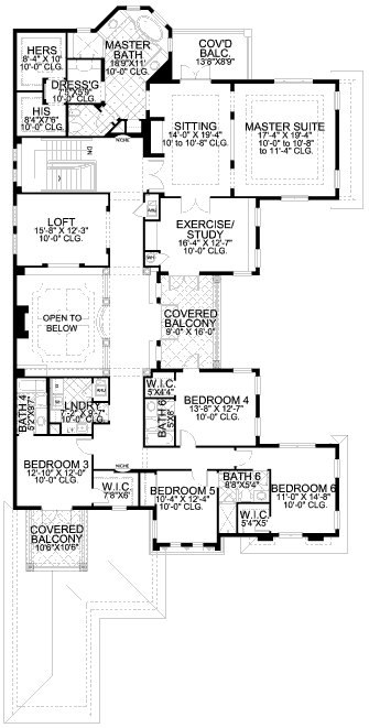 upper floor house blueprint