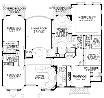 upper floor house blueprint
