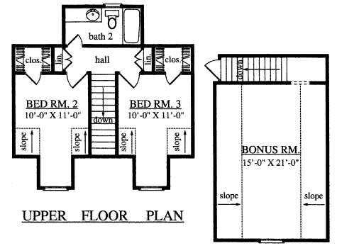 upper floor house blueprint