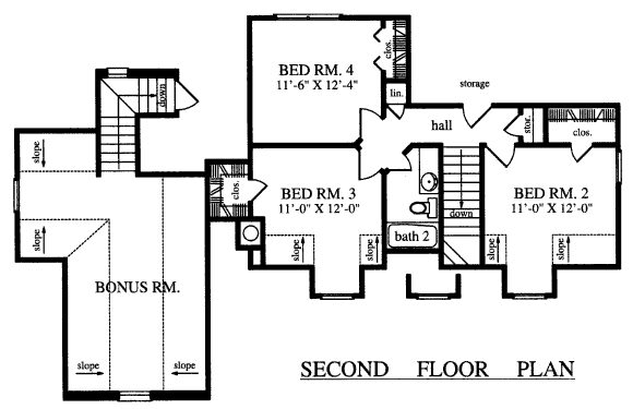 upper floor house blueprint