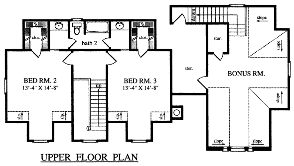 upper floor house blueprint