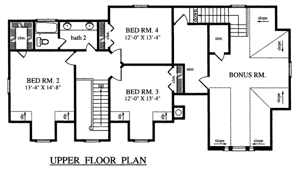 upper floor house blueprint