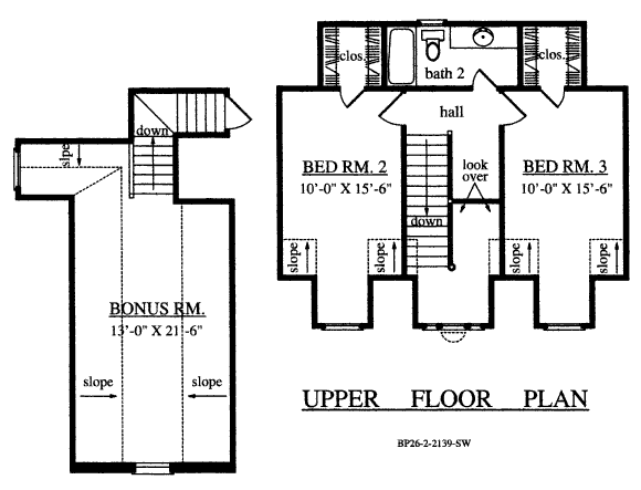 upper floor house blueprint