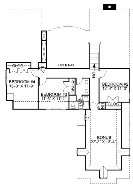 upper floor house blueprint
