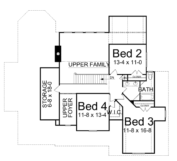 upper floor house blueprint