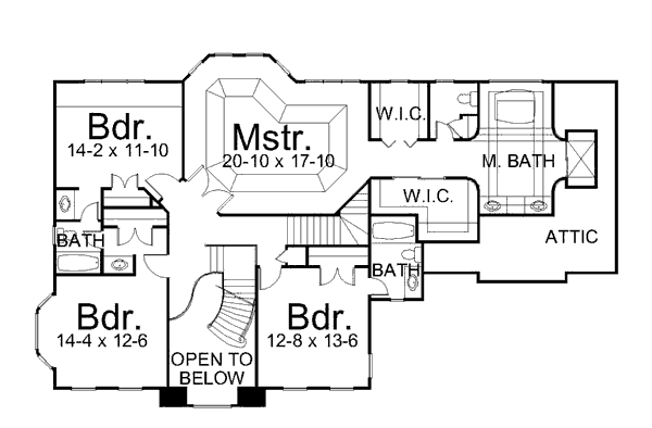 upper floor house blueprint