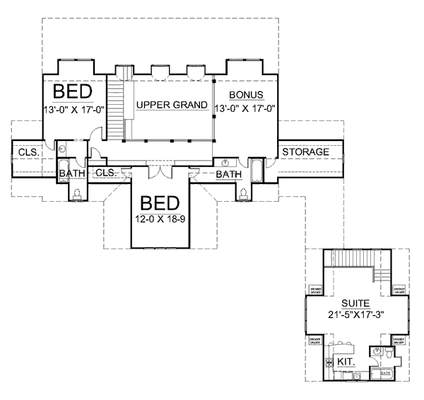 upper floor house blueprint