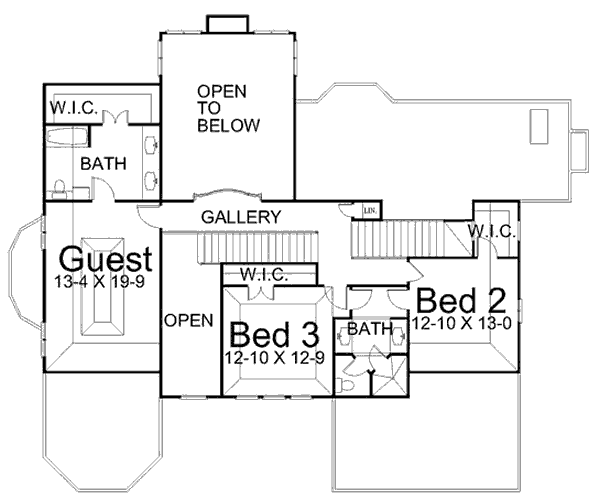 upper floor house blueprint