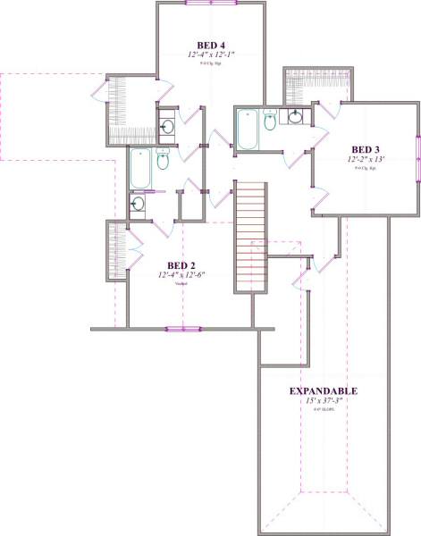 upper floor house blueprint
