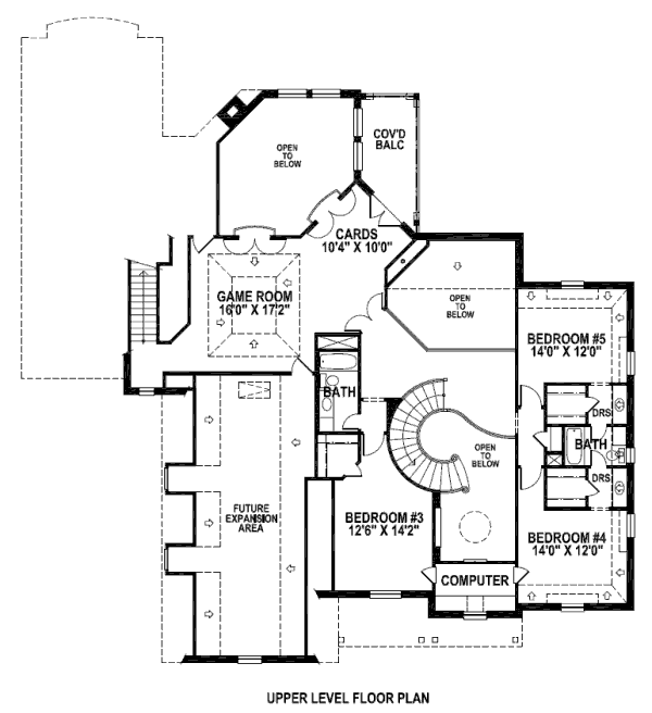 upper floor house blueprint