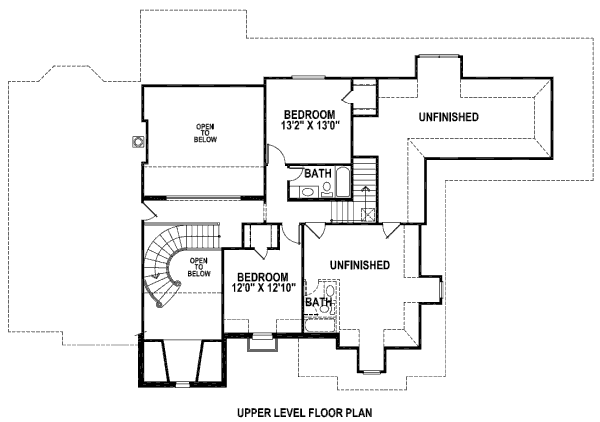 upper floor house blueprint