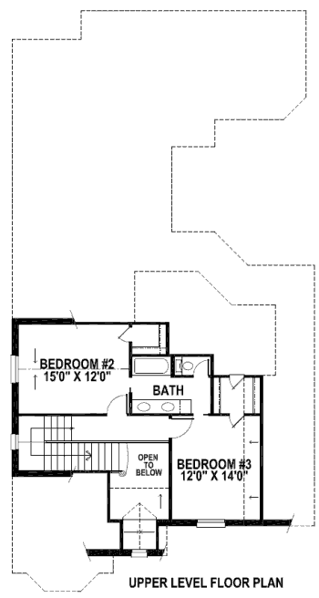 upper floor house blueprint