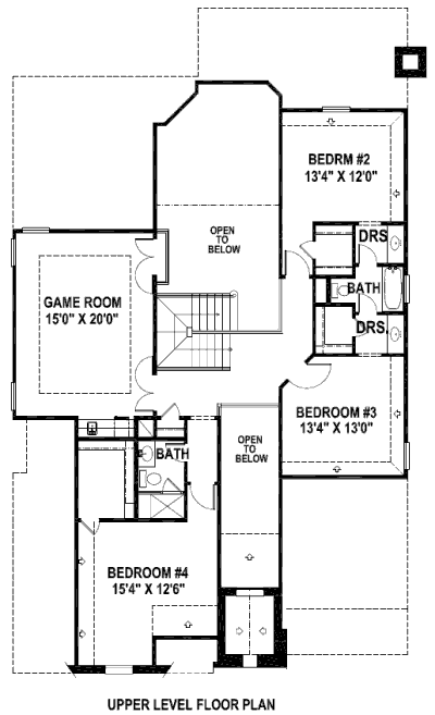 upper floor house blueprint