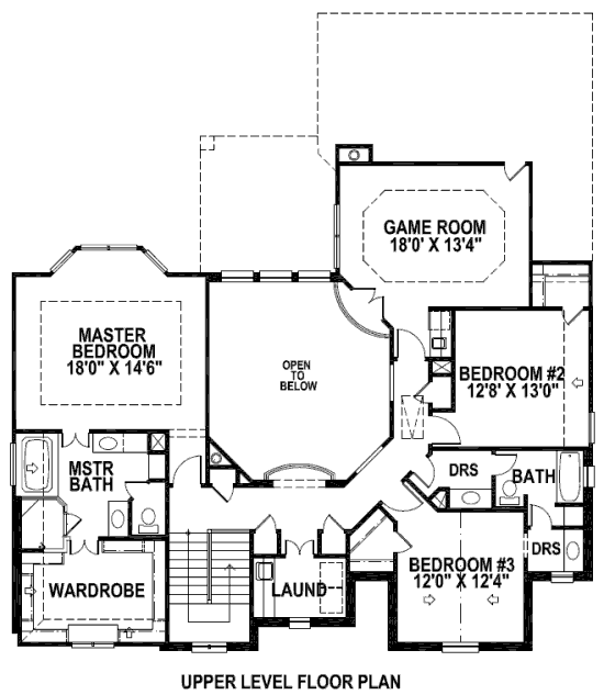 upper floor house blueprint