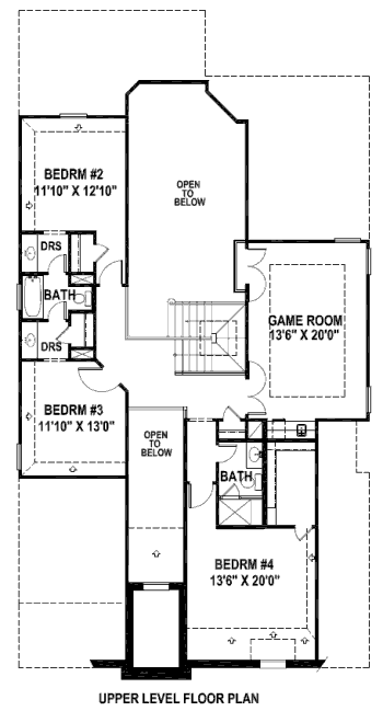 upper floor house blueprint