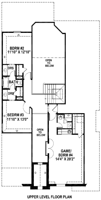 upper floor house blueprint