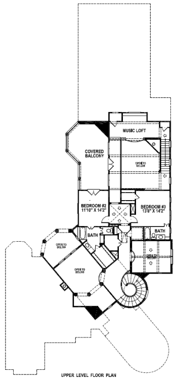 upper floor house blueprint