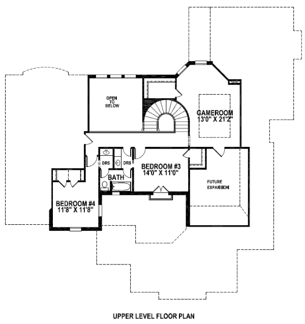 upper floor house blueprint