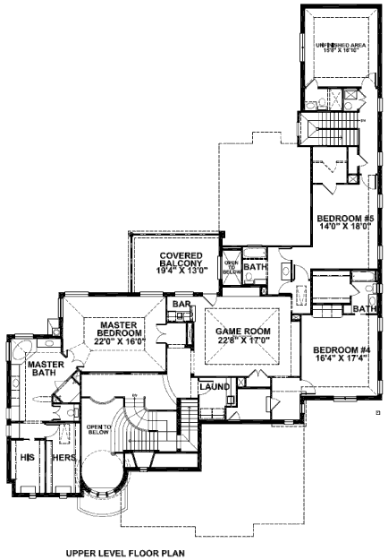 upper floor house blueprint