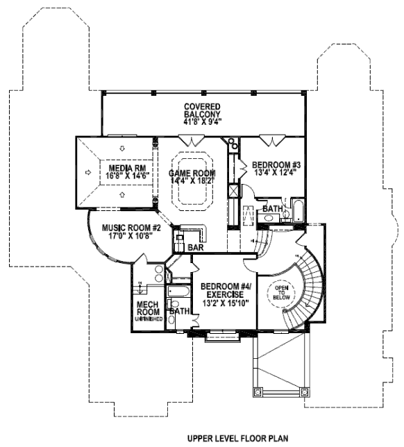 upper floor house blueprint