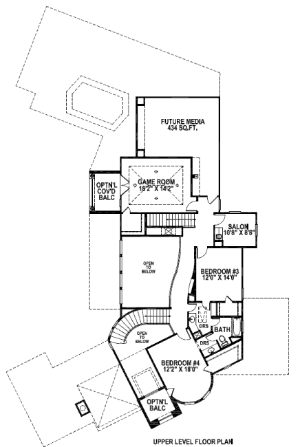 upper floor house blueprint