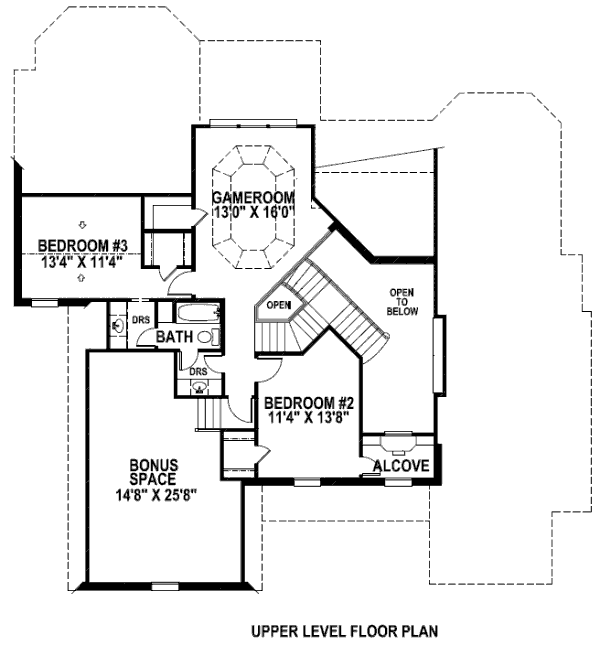 upper floor house blueprint