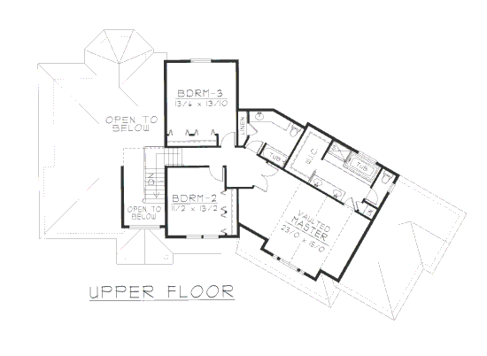 upper floor house blueprint