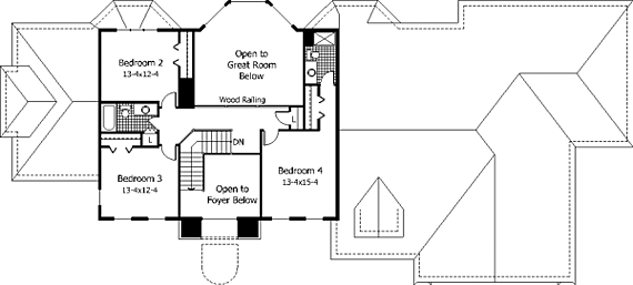 upper floor house blueprint