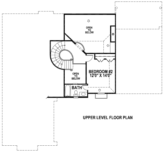 upper floor house blueprint