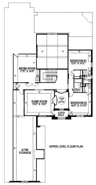 upper floor house blueprint