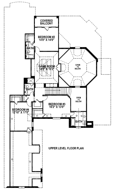 upper floor house blueprint