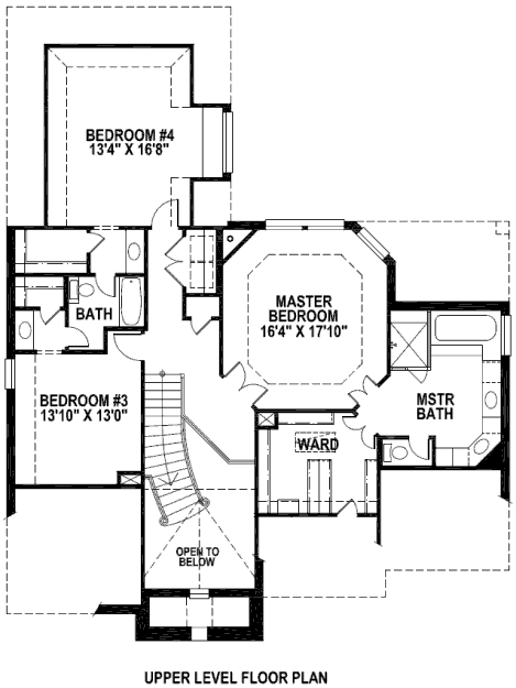 upper floor house blueprint