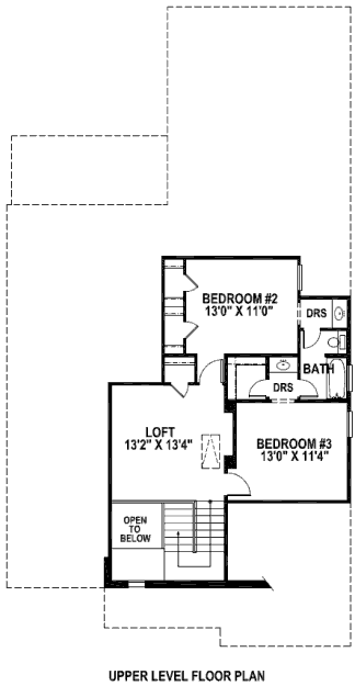 upper floor house blueprint