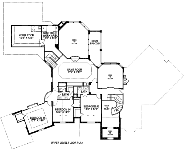 upper floor house blueprint
