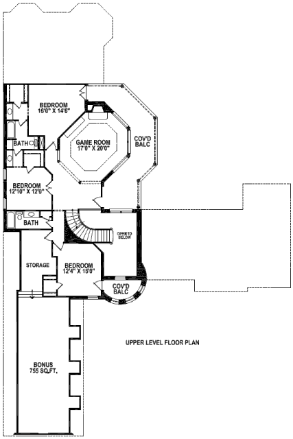 upper floor house blueprint