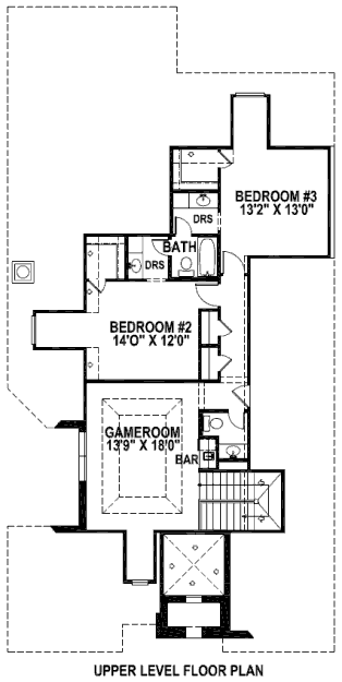 upper floor house blueprint