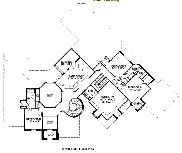 upper floor house blueprint