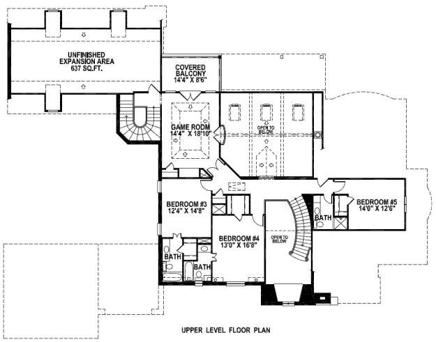 upper floor house blueprint