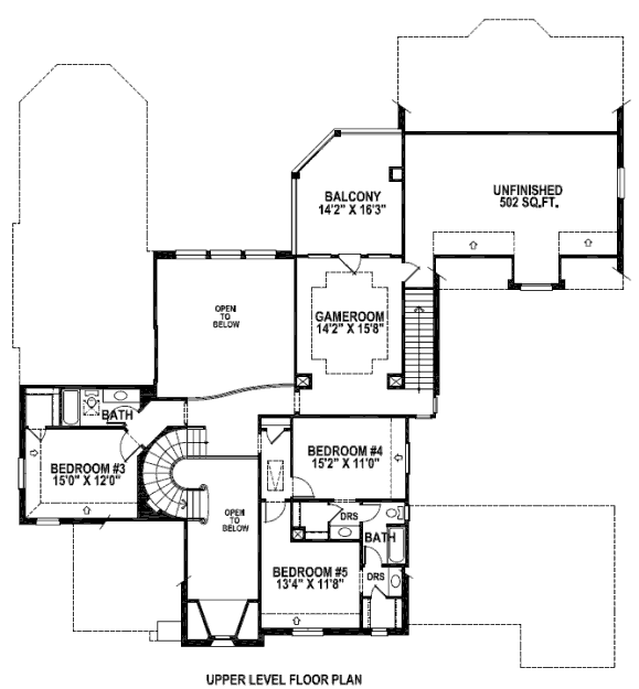upper floor house blueprint