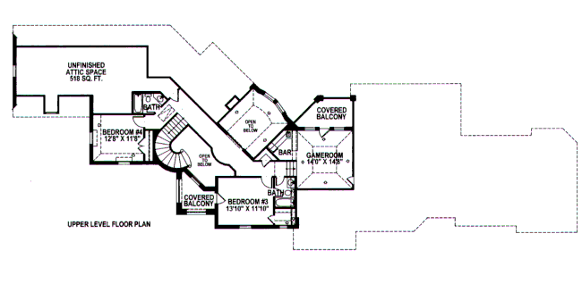 upper floor house blueprint