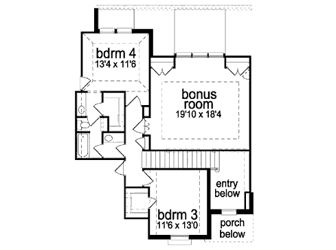 upper floor house blueprint
