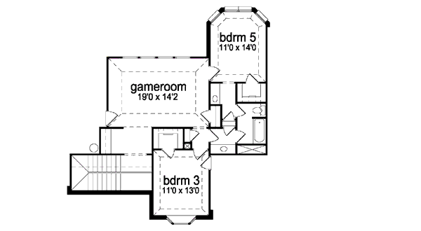 upper floor house blueprint